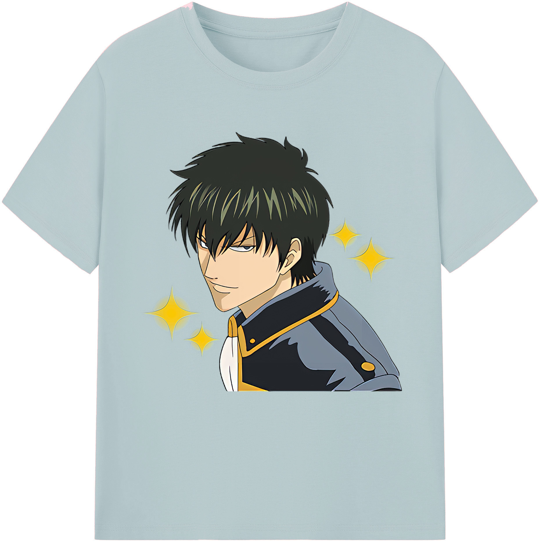 （画像用） ぎんたま 坂田銀時（さかたぎんとき） 神楽 志村新八（しむら しんぱち） GINTAMA Sakata Gintoki Kagura Shimura Shinpachi 綿100％半袖Tシャツ（フロントプリント）